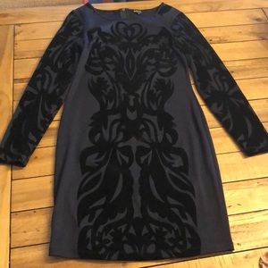 Buffalo David Bitton Velvet Long Sleeve Dress